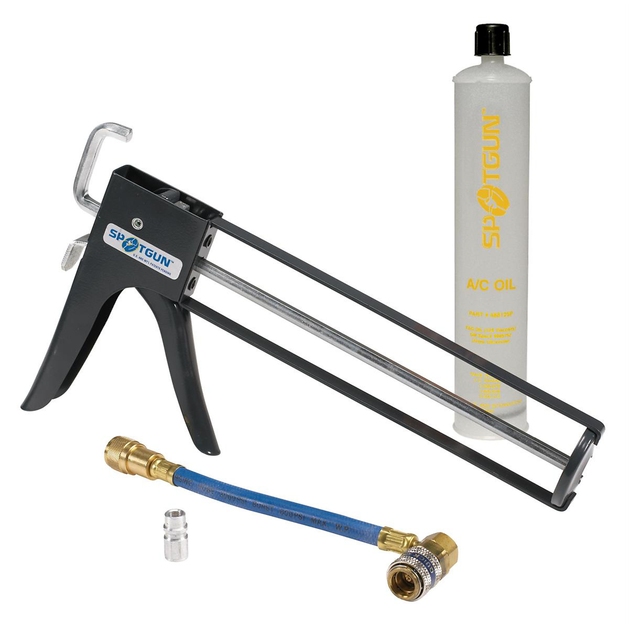 UView Spotgun Oil Injection Kit — Includes R-12 and R-134a Adapters, PAG 46 Oil Cartridge, Model# UVU481500